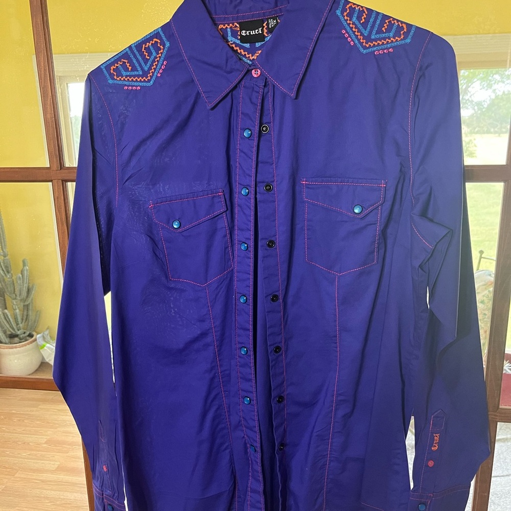 Cruel Girl  Shirt with Embroidered Accents
